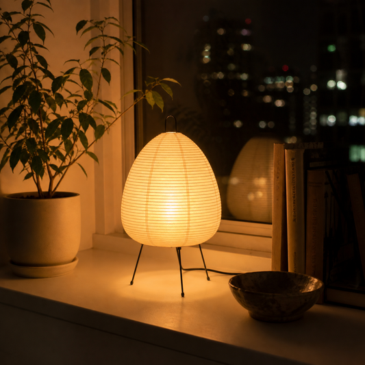 Soft Glow Japanese Paper Lamp